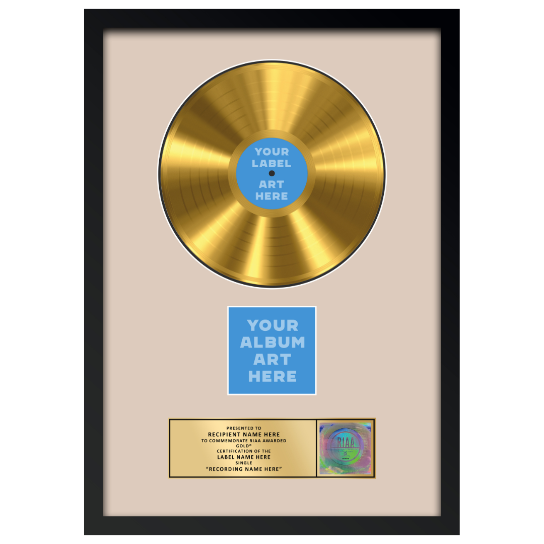 18"x26" RIAA Gold Award