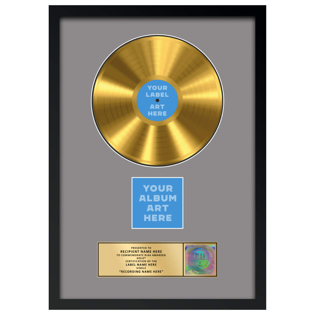 18"x26" RIAA Gold Award