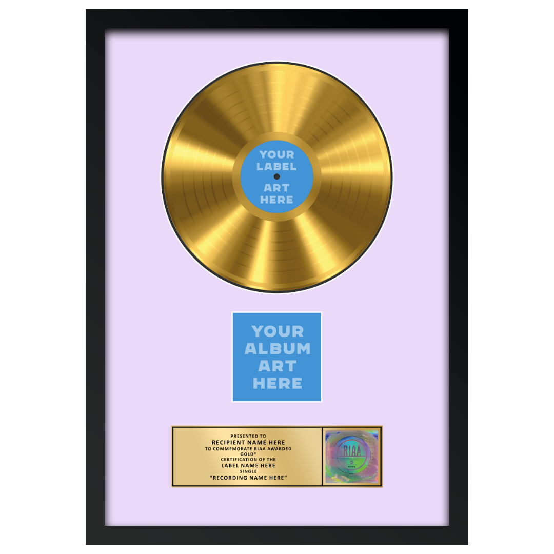 18"x26" RIAA Gold Award