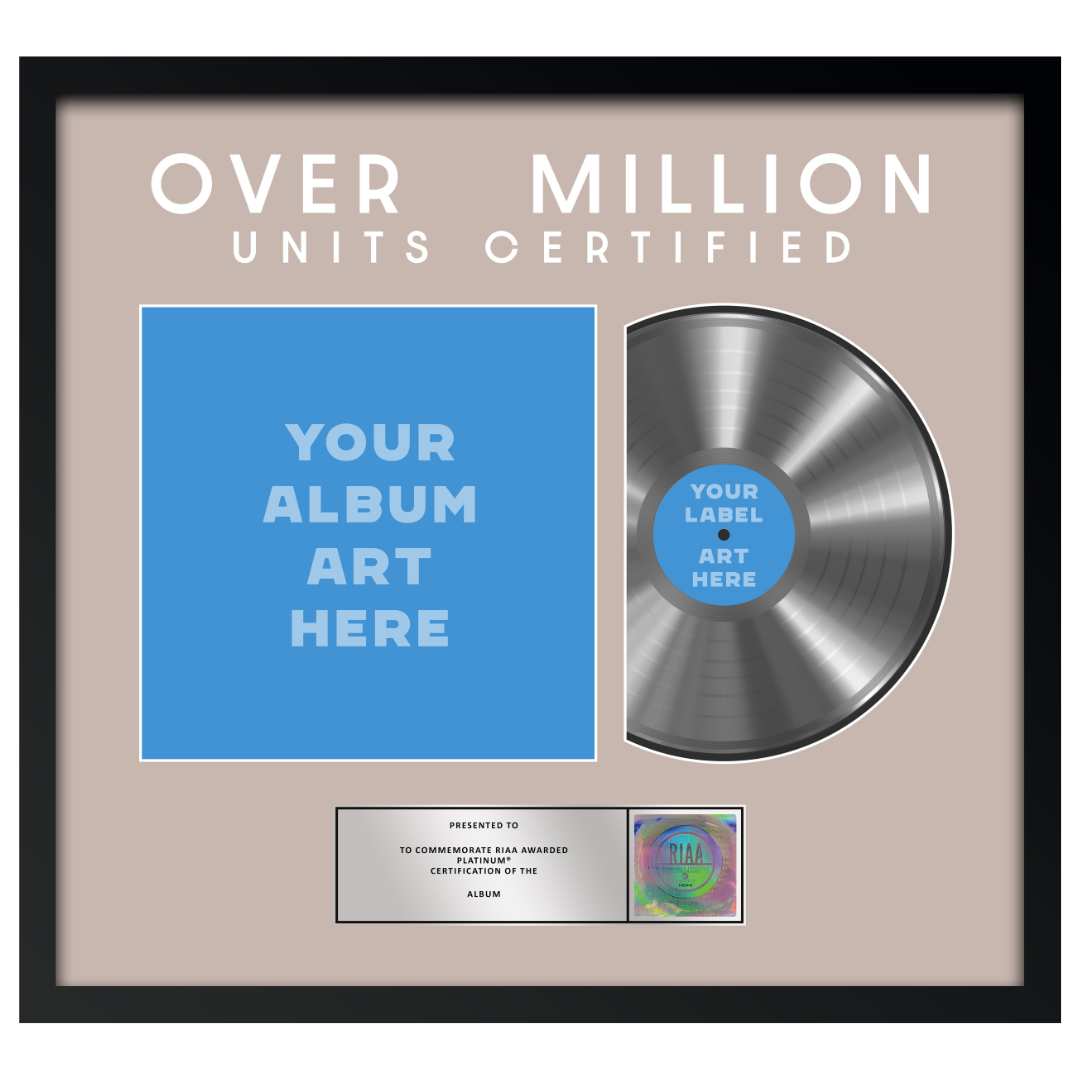 26"x24" RIAA Platinum Award