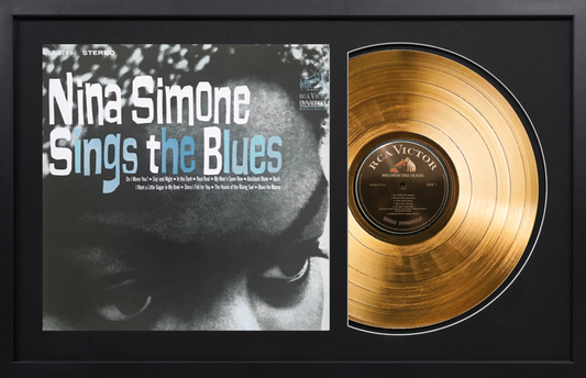 Nina Simone - Nina Simone Sings The Blues - 14K Gold Framed Album