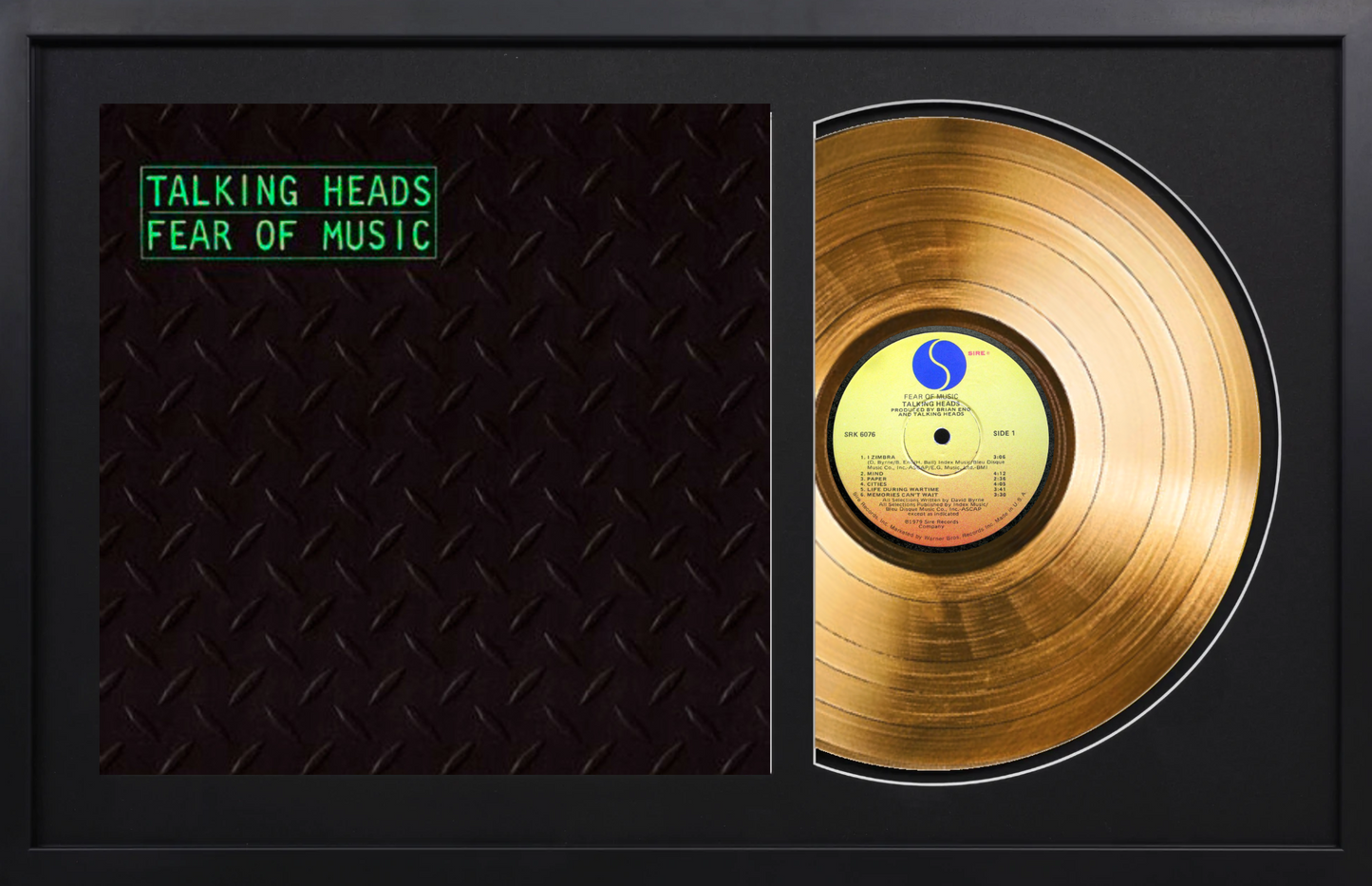 Talking Heads - Fear of Music - 14K Gold Framed Album