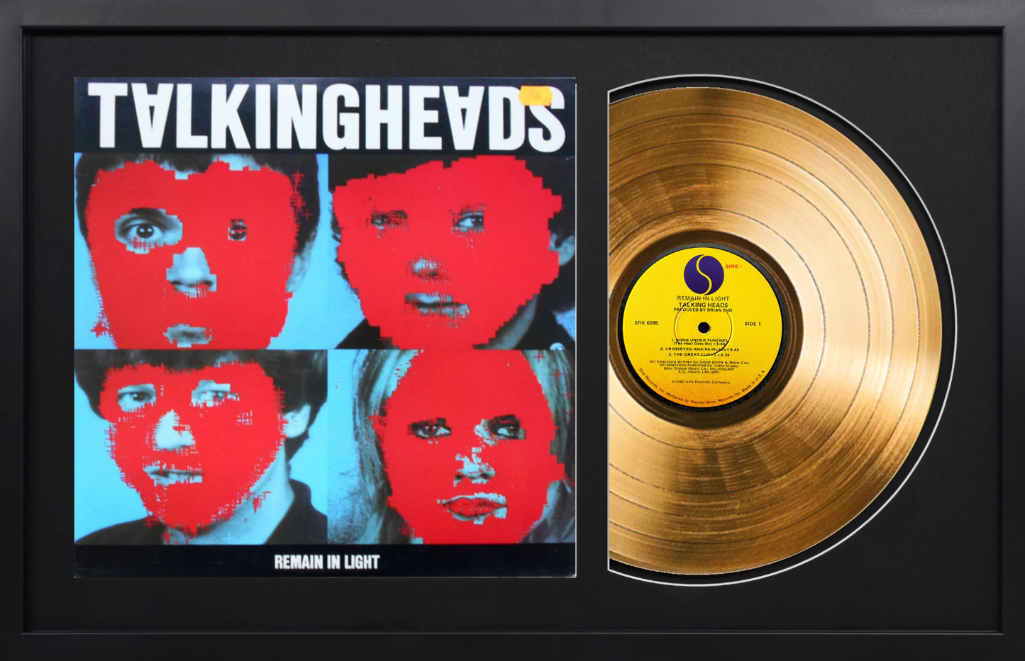 Talking Heads - Remain in Light - 14K Gold Framed Album