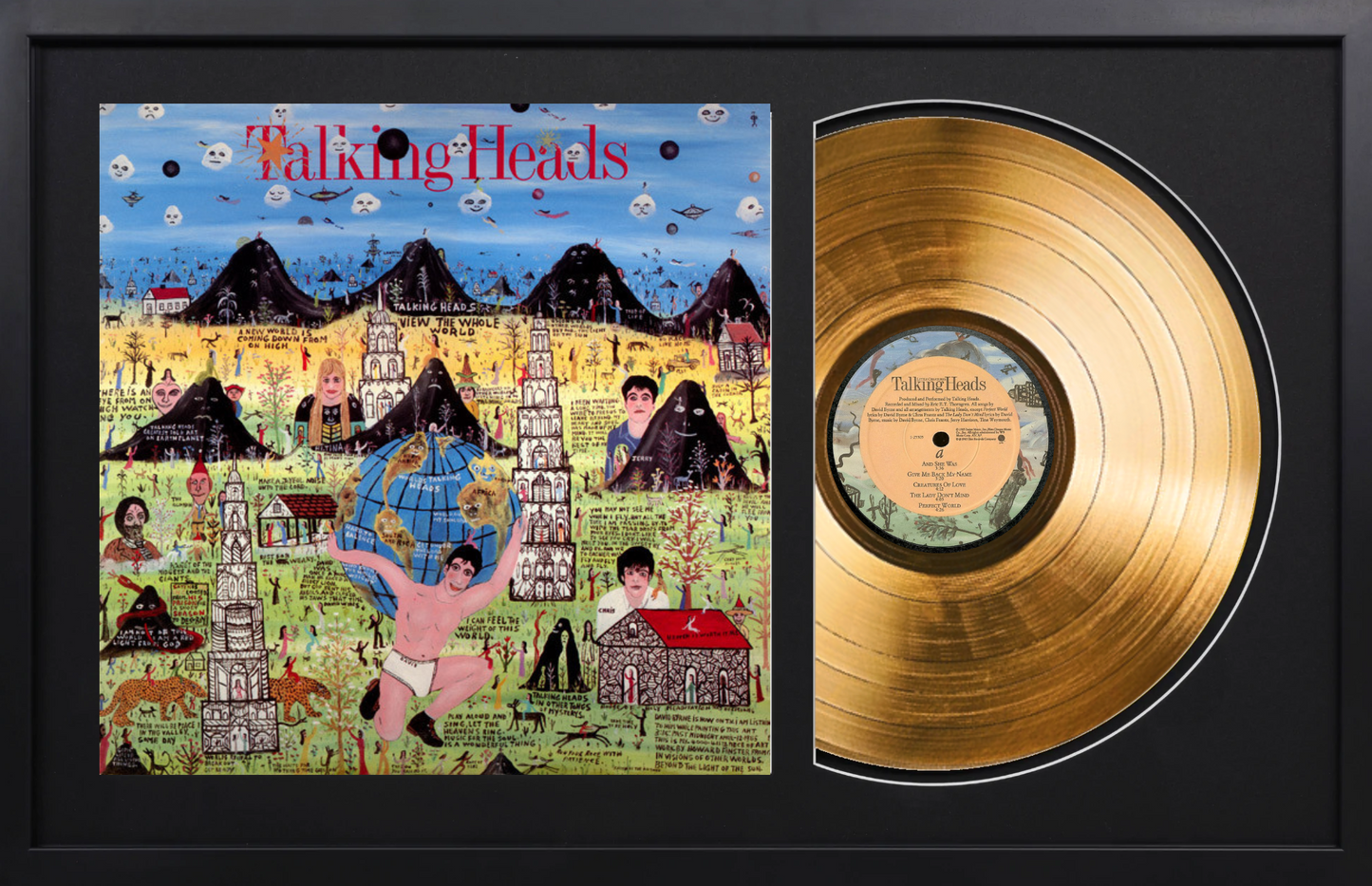 Talking Heads - Little Creatures - 14K Gold Framed Album
