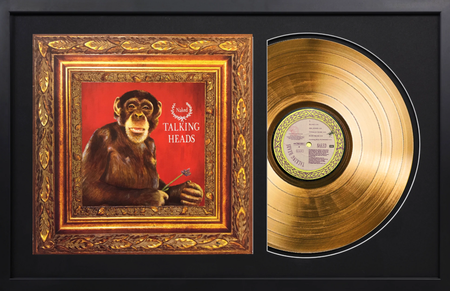 Talking Heads - Naked - 14K Gold Framed Album