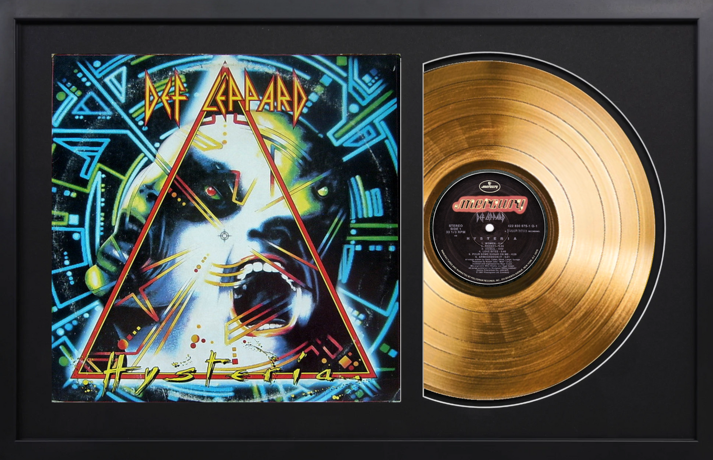 Def Leppard - Hysteria - 14K Gold Plated Vinyl