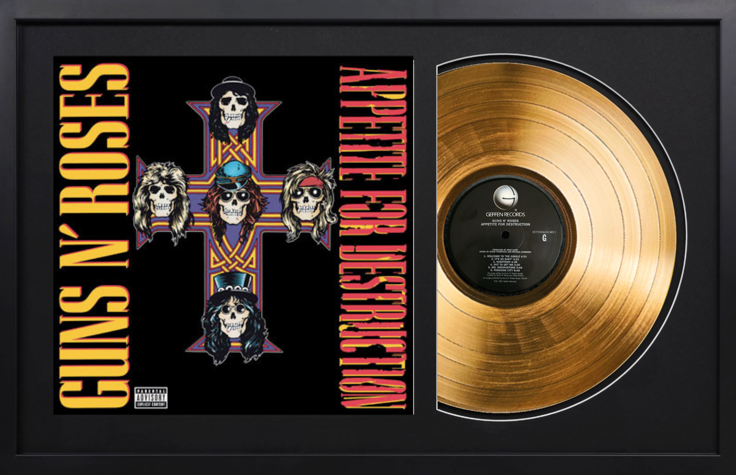 Guns N Roses - Appetite For Destruction - 14K Gold Plated, Limited Edition Album