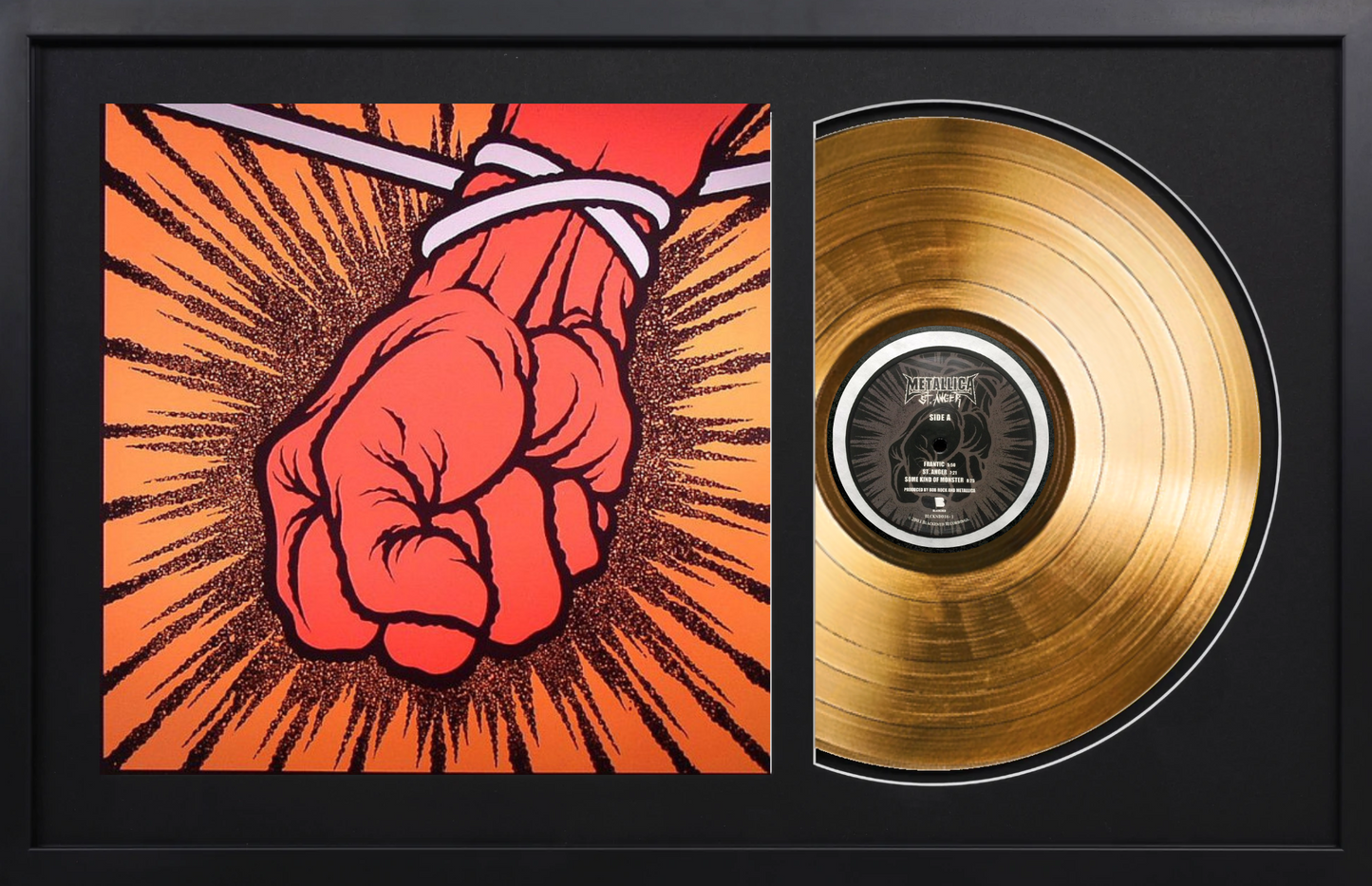 Metallica - St. Anger - 14K Gold Framed Album