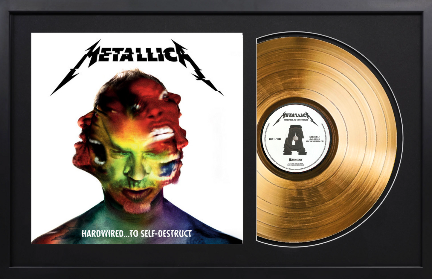 Metallica - Hardwired... to Self-Destruct - 14K Gold Framed Album
