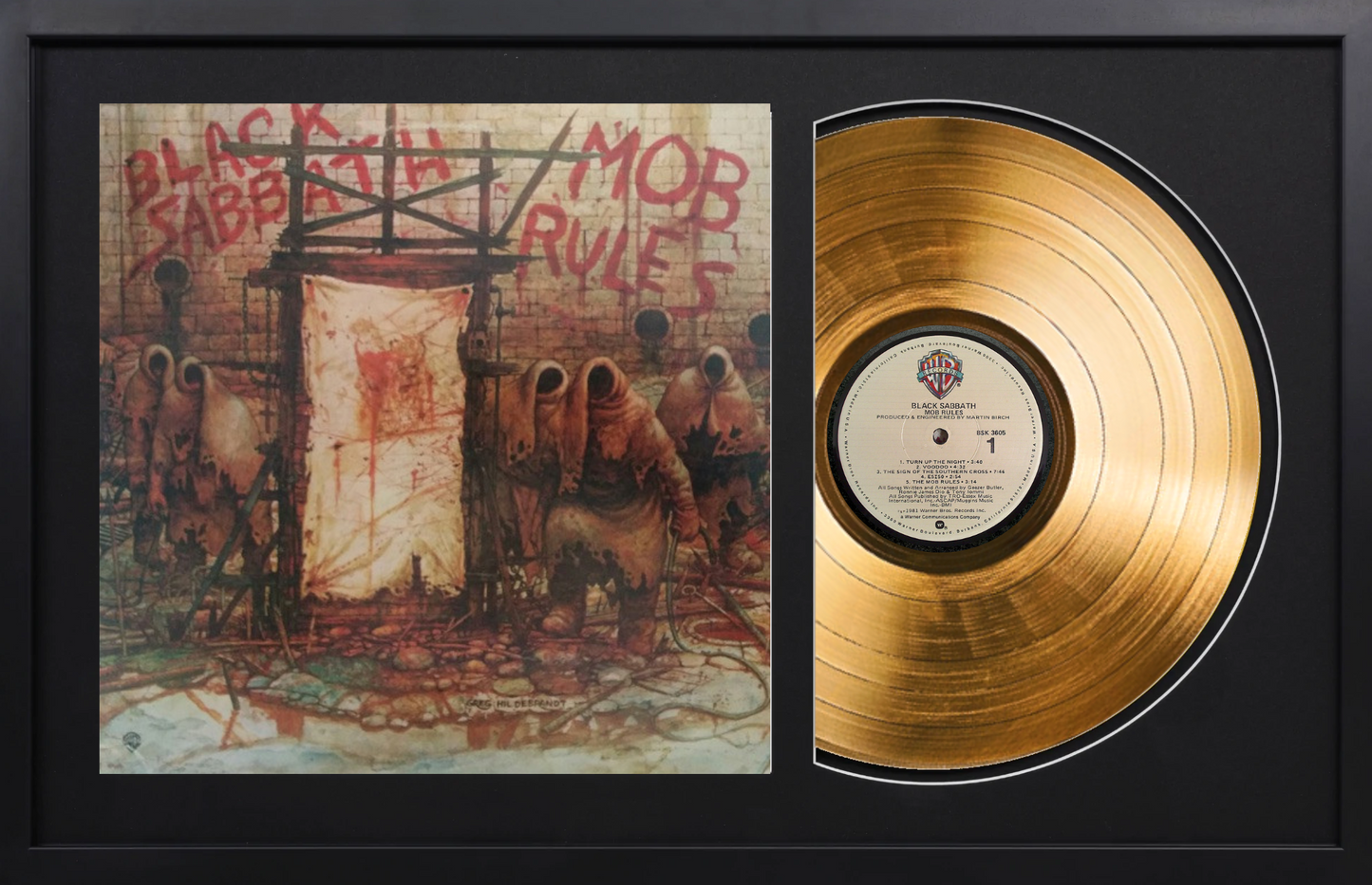 Black Sabbath - Mob Rules - 14K Gold Plated Vinyl