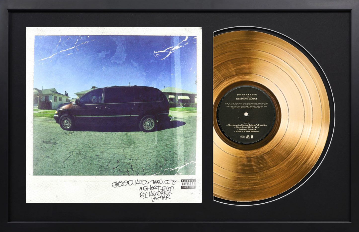 Kendrick Lamar - Good Kid, M.A.A.D City - 14K Gold Plated, Limited Edition Album