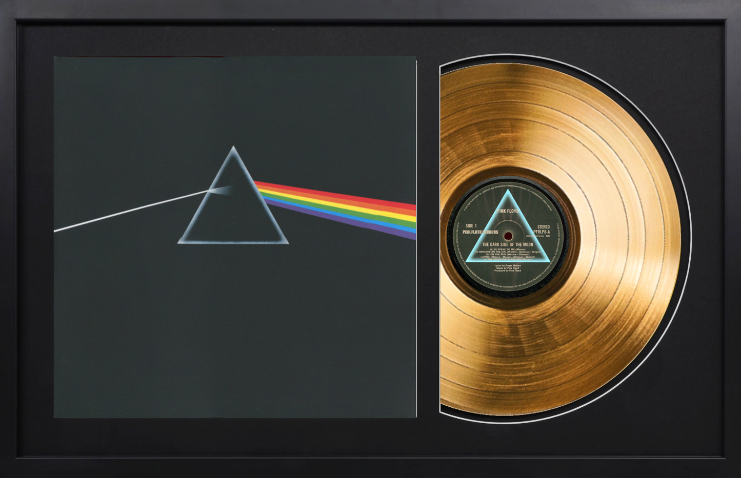 Pink Floyd - Dark Side of Moon - 24K Gold Framed Album