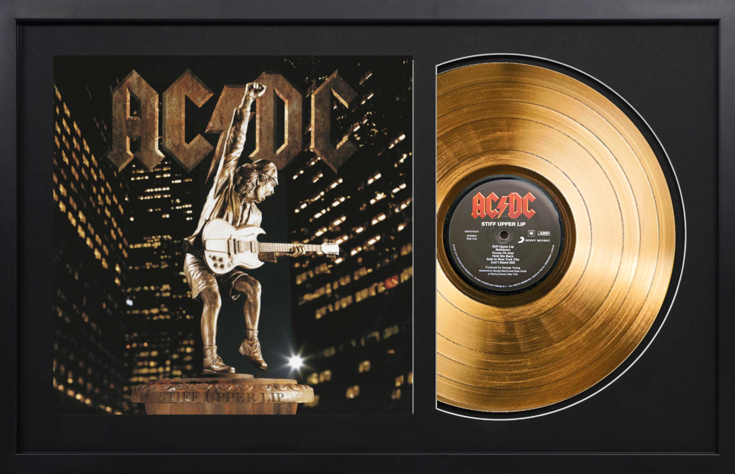 AC/DC - Stiff Upper Lip - 14K Gold Plated Vinyl