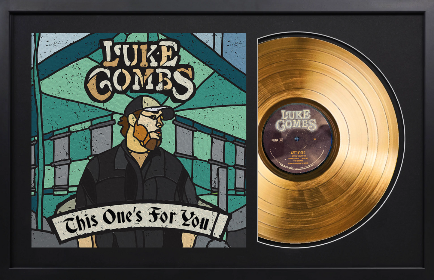 Luke Combs - This One's For You - 14K Gold Framed Album