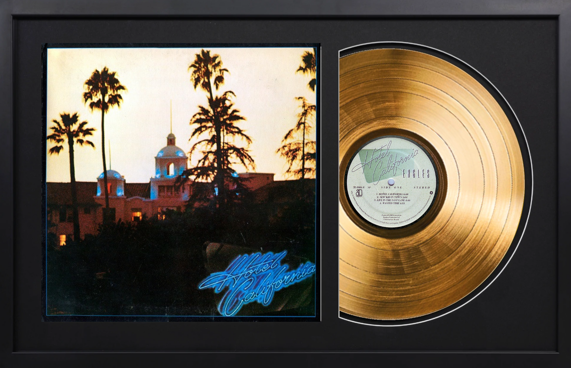 Eagles - Hotel California - 24K Gold Plated Vinyl – Gold Records USA Eagles - Hotel California - 24K Gold Plated Vinyl – Gold Records USA