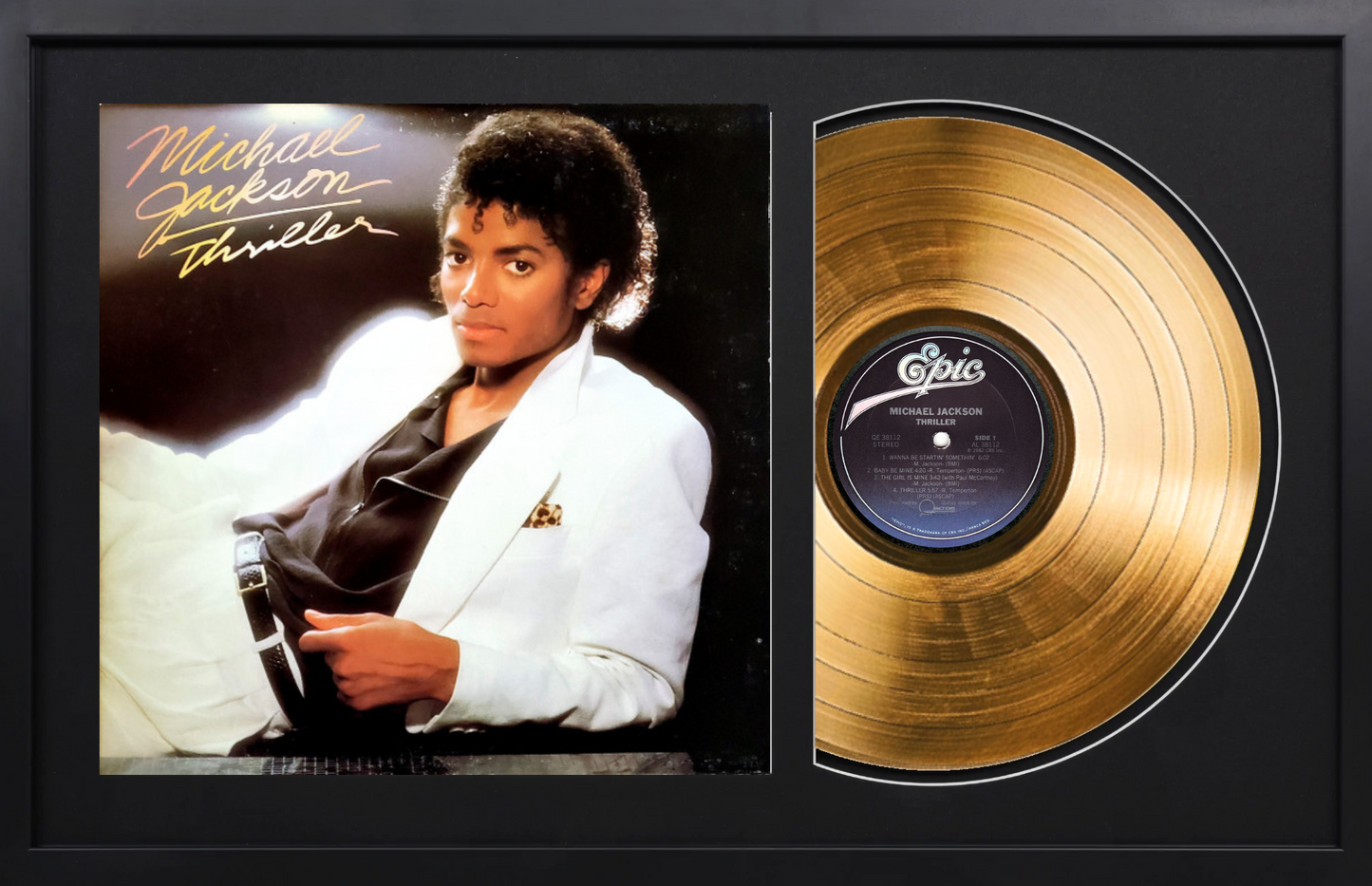 Michael Jackson - Thriller - 14K Gold Framed Album