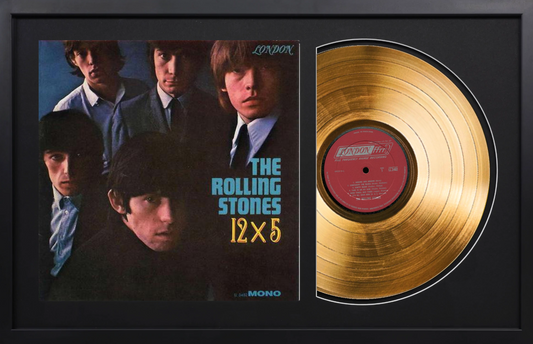The Rolling Stones - 12 X 5 - 14K Gold Framed Album