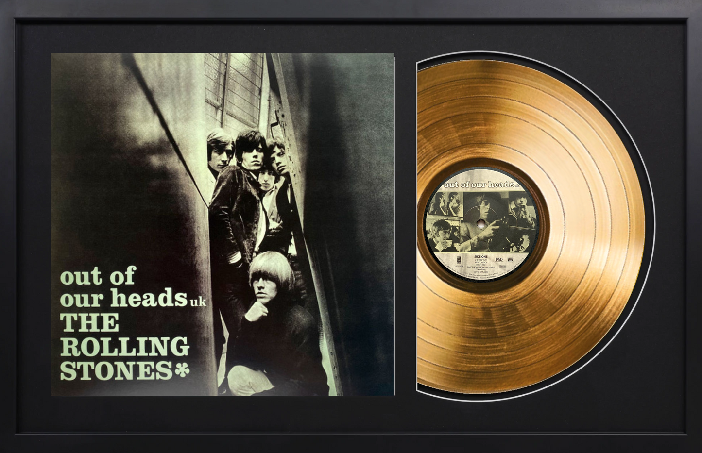 The Rolling Stones - Out of Our Heads - 14K Gold Framed Album