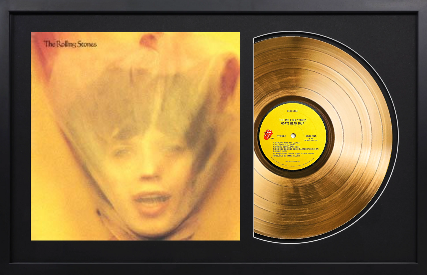 The Rolling Stones - Goats Head Soup - 14K Gold Framed Album