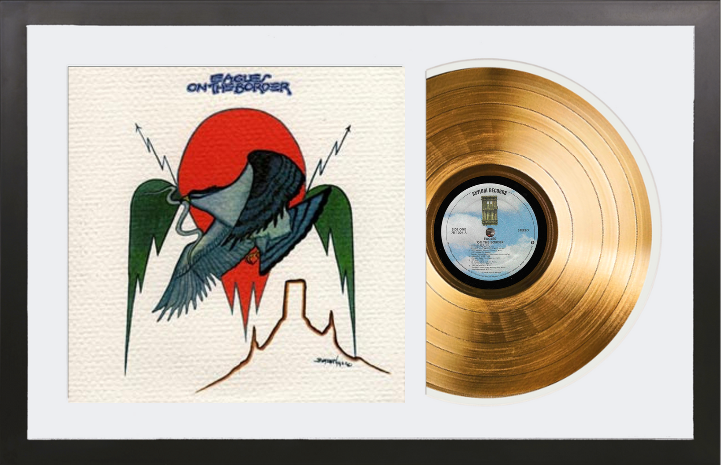 Eagles - On the Border - 14K Gold Plated Vinyl