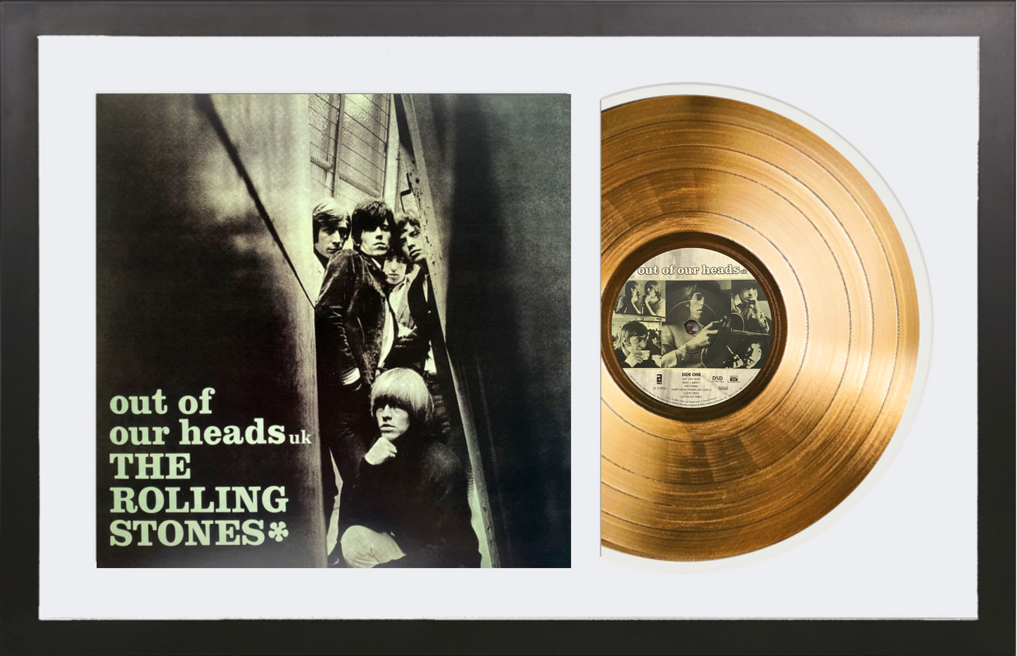 The Rolling Stones - Out of Our Heads - 14K Gold Framed Album