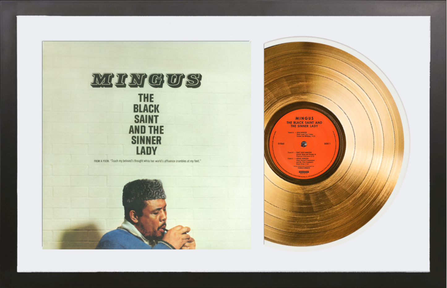 Mingus - The Black Saint And The Sinner Lady - 14K Gold Framed Album