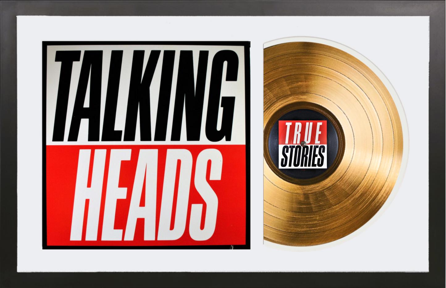 Talking Heads - True Stories - 14K Gold Framed Album