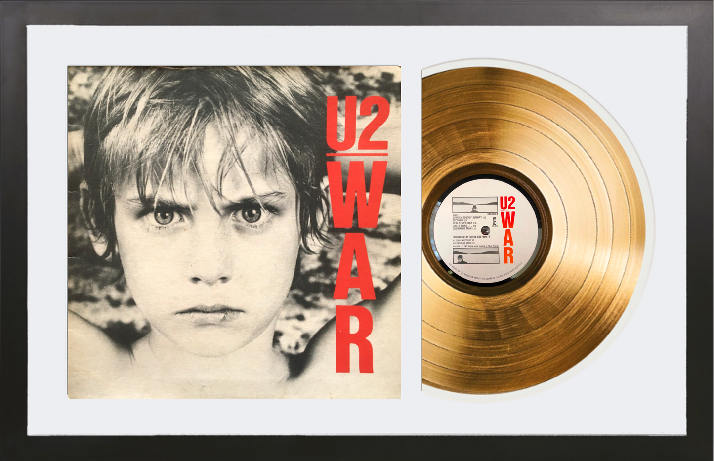 U2 - War - 14K Gold Plated, Limited Edition Album