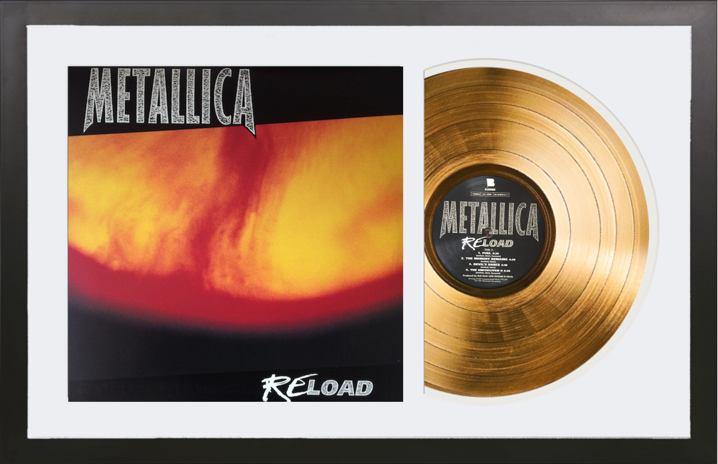 Metallica - Reload - 14K Gold Framed Album