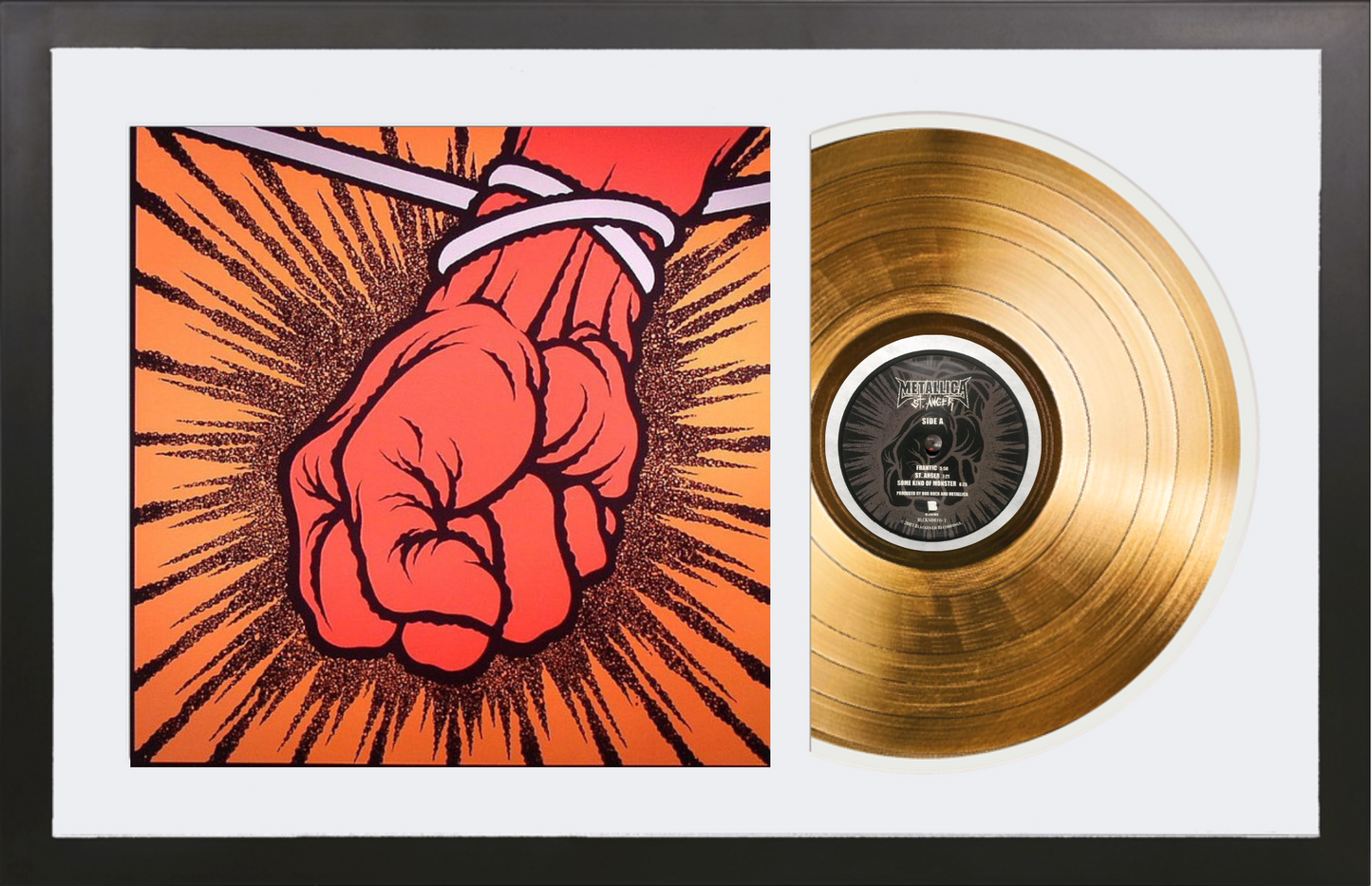 Metallica - St. Anger - 14K Gold Framed Album