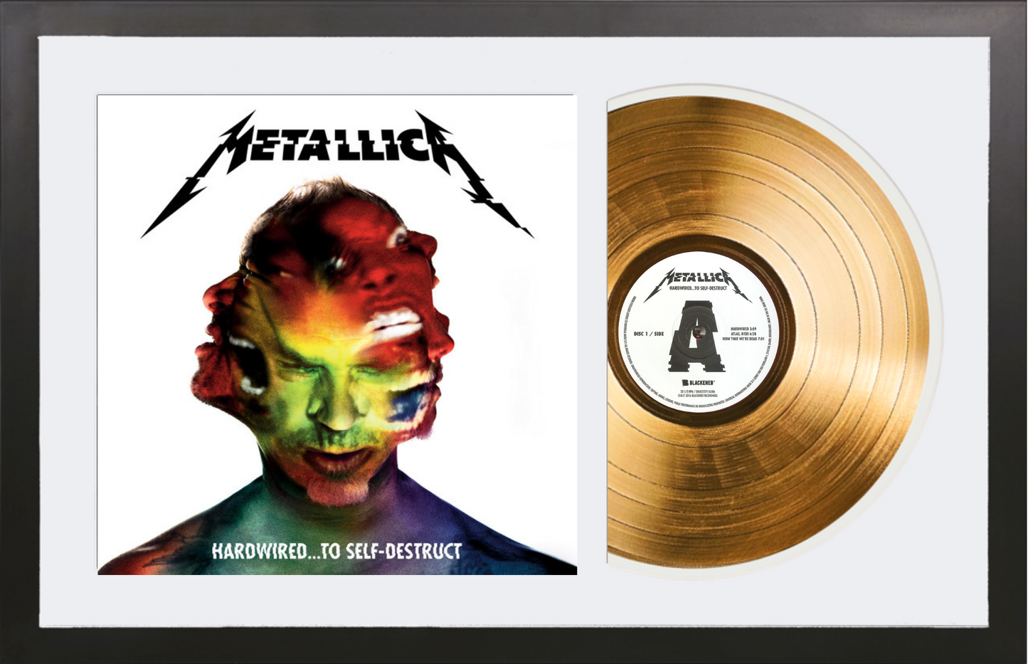 Metallica - Hardwired... to Self-Destruct - 14K Gold Framed Album