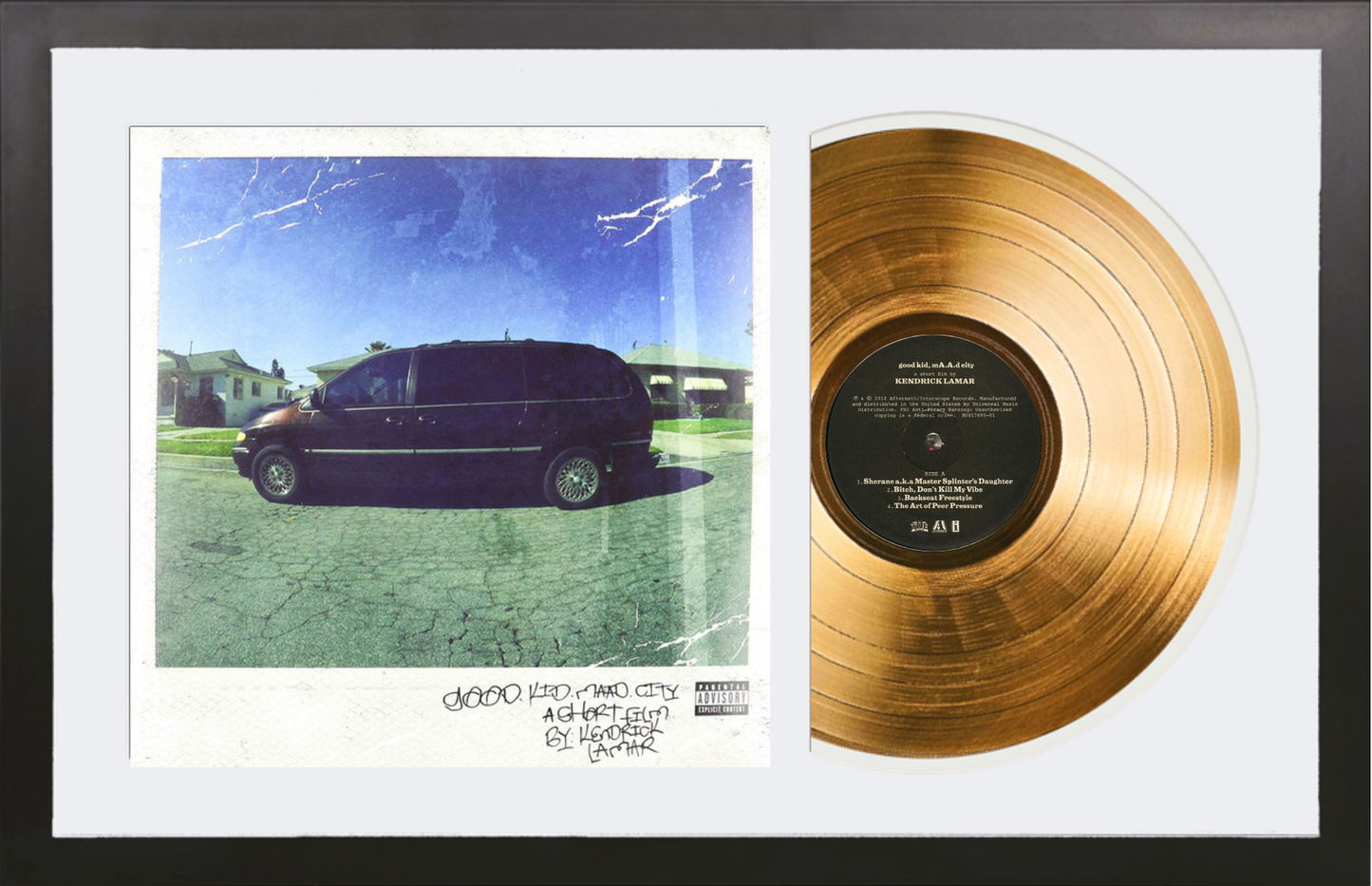Kendrick Lamar - Good Kid, M.A.A.D City - 14K Gold Plated, Limited Edition Album