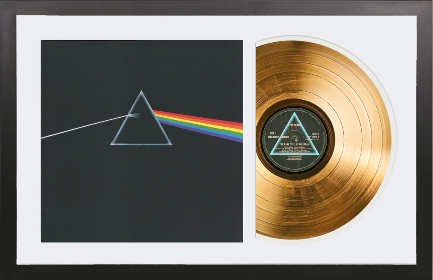 Pink Floyd - Dark Side of Moon - 24K Gold Framed Album