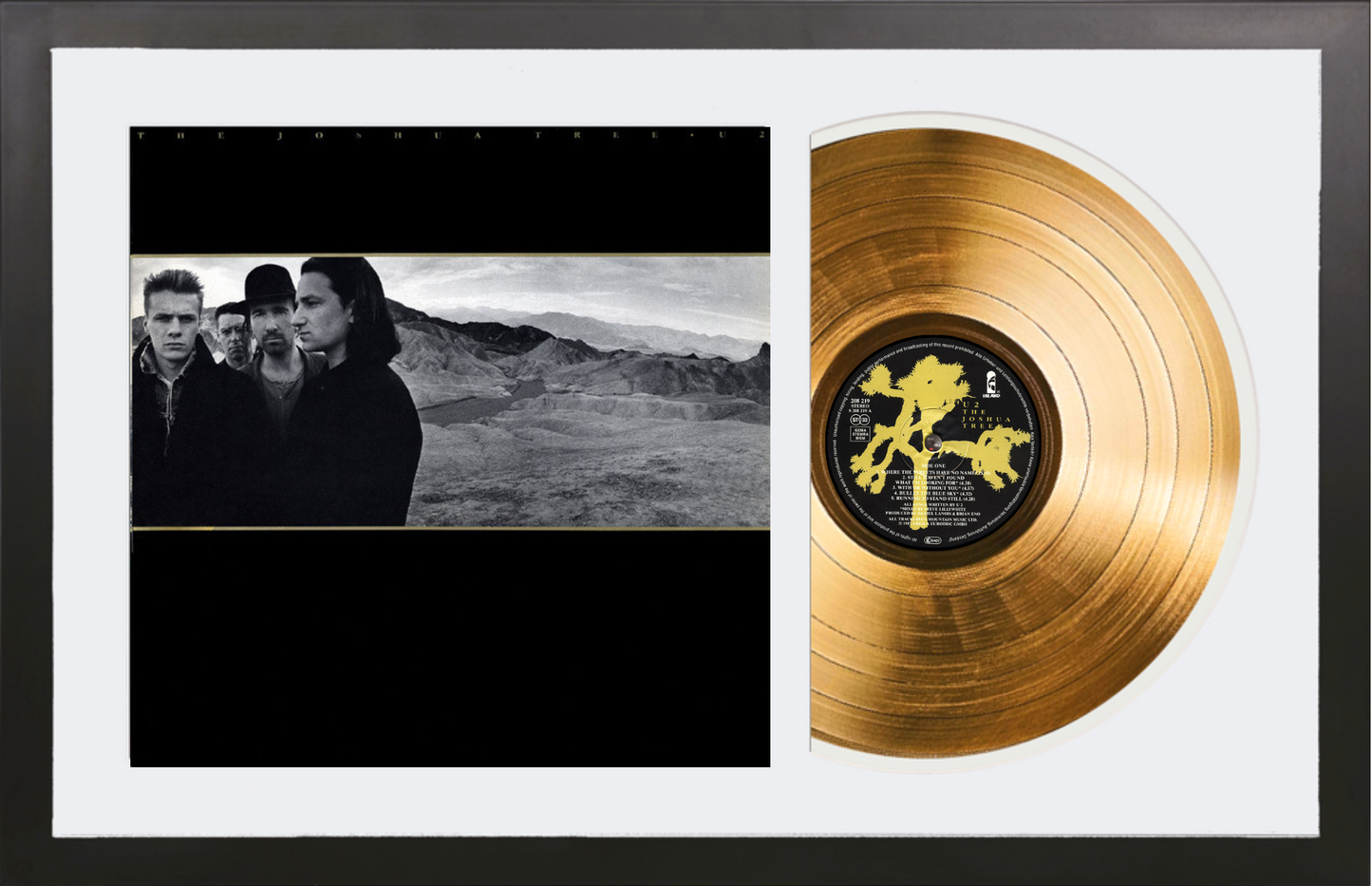 U2 - Joshua Tree - 14K Gold Plated, Limited Edition Album