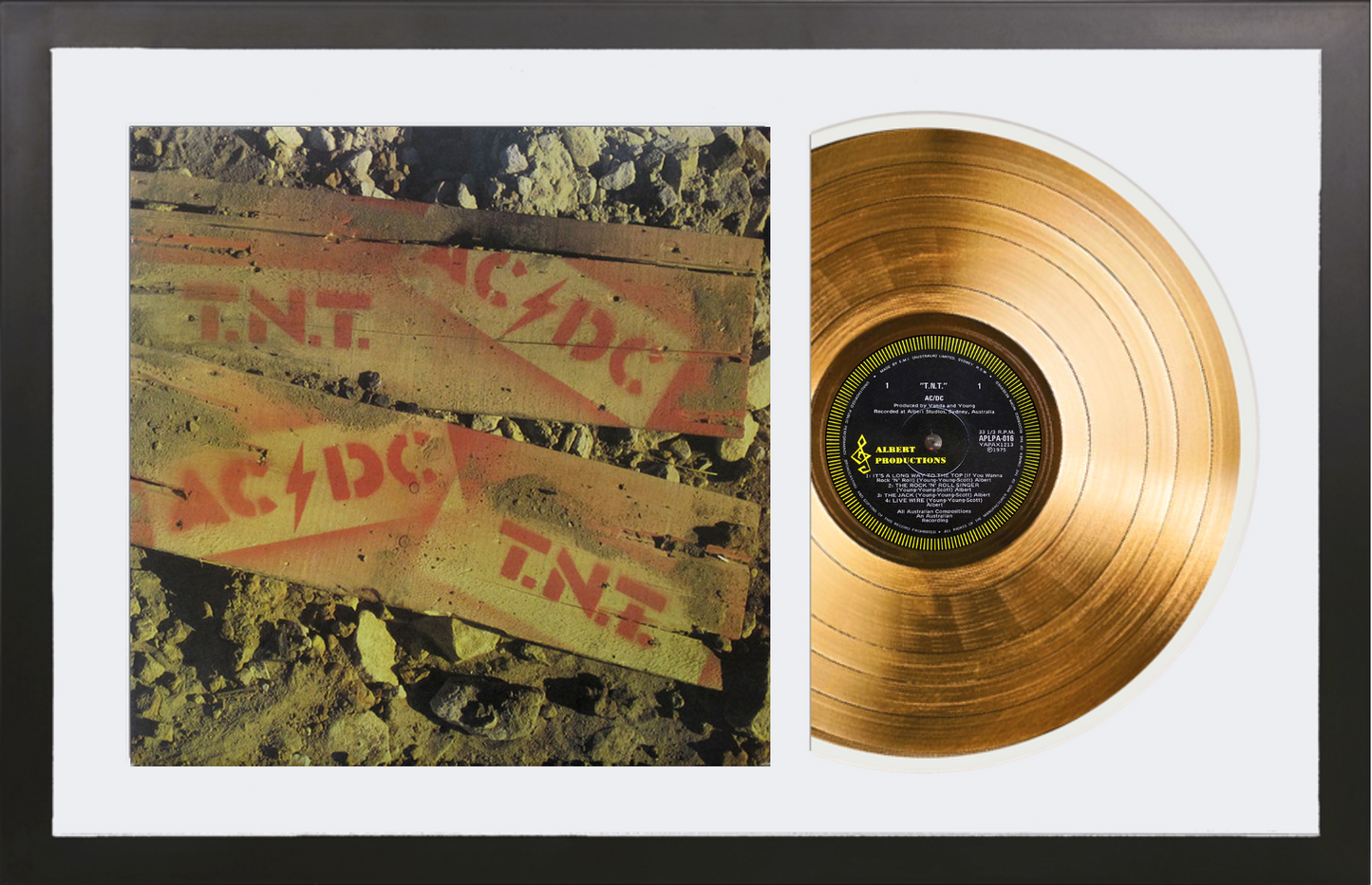 AC/DC - T.N.T. - 14K Gold Plated Vinyl