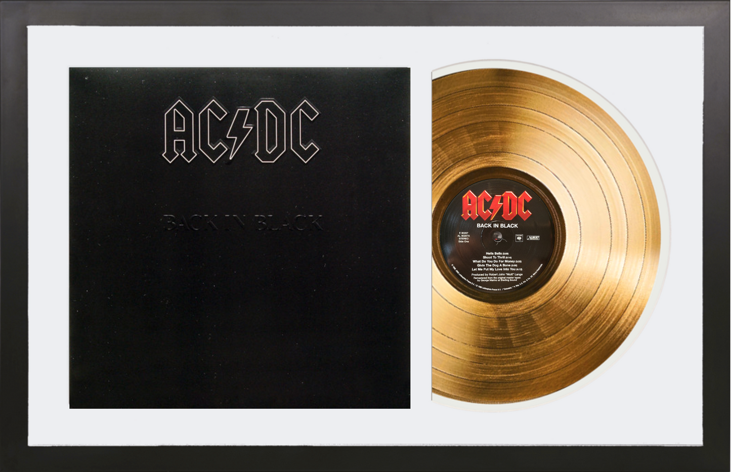 AC/DC - Back in Black - 14K Gold Plated Vinyl