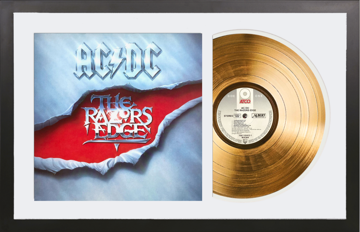 AC/DC - The Razors Edge - 14K Gold Plated Vinyl
