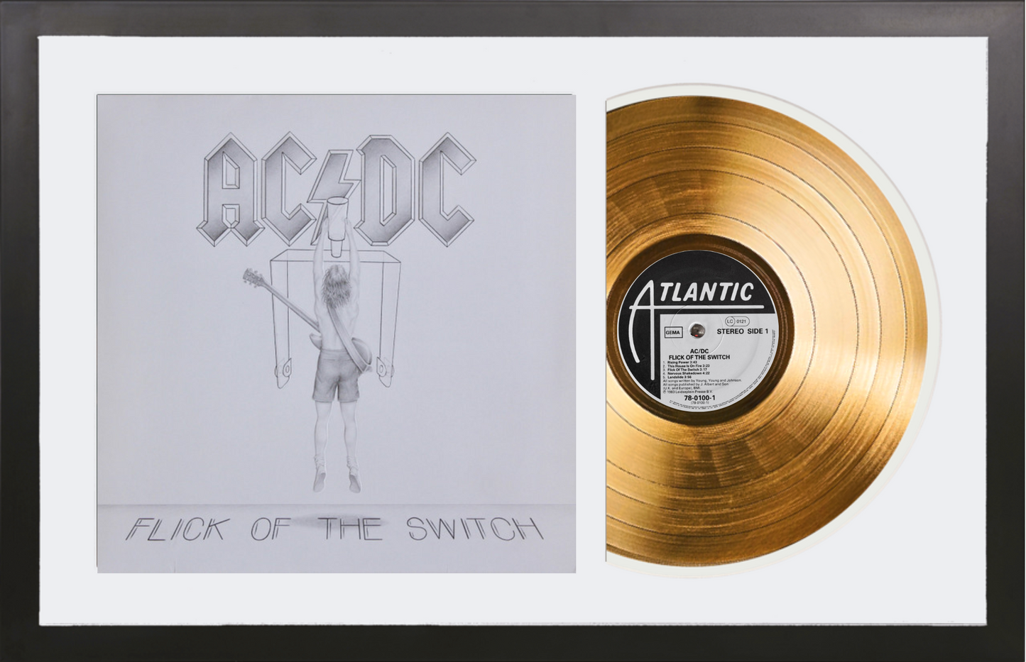 AC/DC - Flick of the Switch - 14K Gold Plated Vinyl