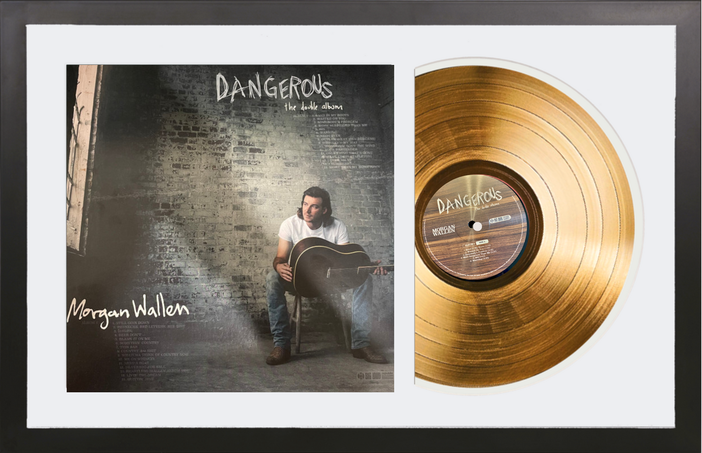 Morgan Wallen - Dangerous - 14K Gold Framed Album