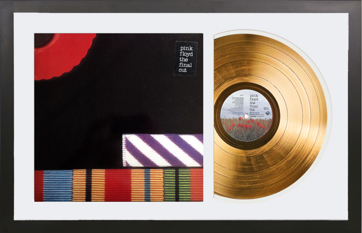 Pink Floyd - The Final Cut - 14K Gold Framed Album – Gold Records USA
