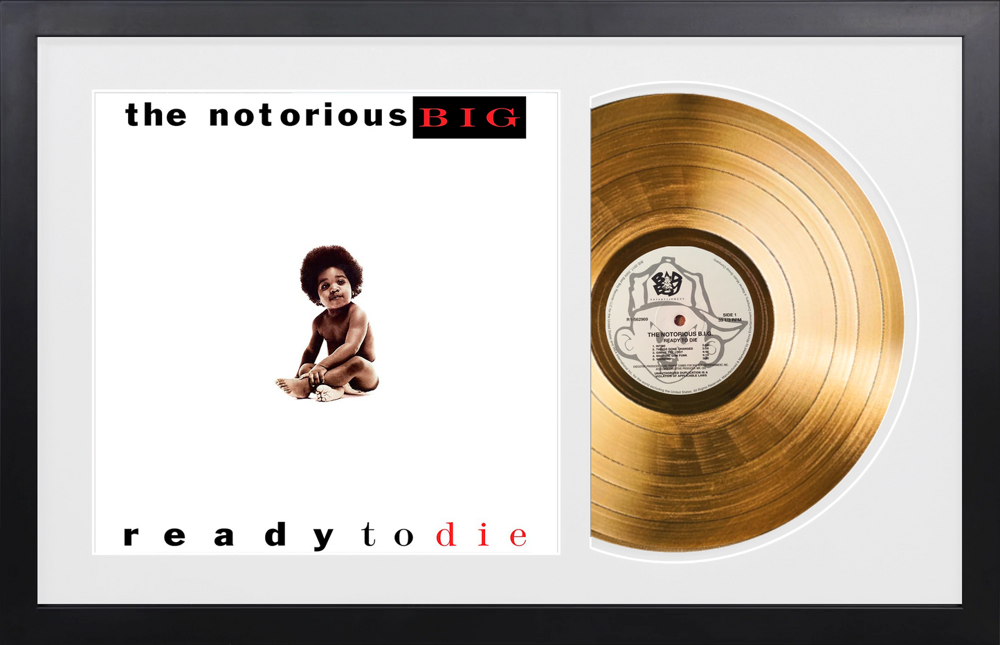 The Notorious B.I.G - Ready to Die - 14K Gold Plated, Limited Edition Album