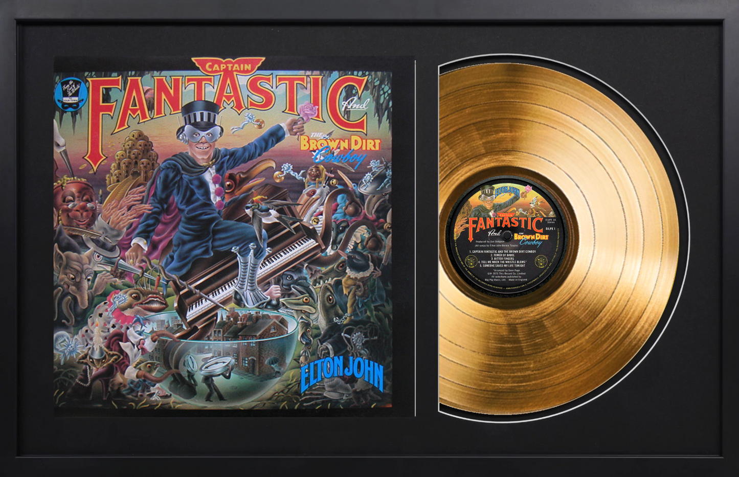 Elton John - Captain Fantastic and the Brown Dirt Cowboy - 14K Gold Plated Vinyl