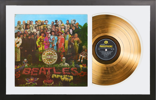 The Beatles - Sgt. Pepper's Lonely Hearts Club Band - 14K Gold Framed Album