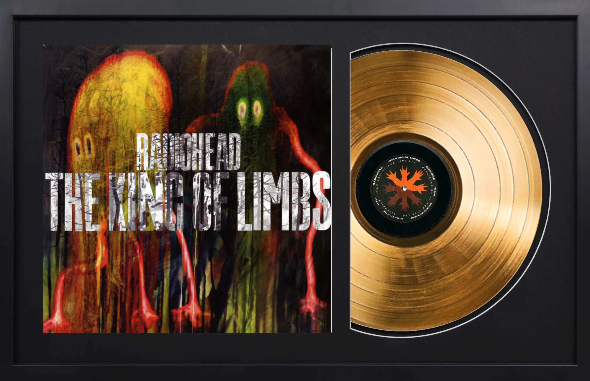 Radiohead - The King Of Limbs - 14K Gold Framed Album – Gold Records USA