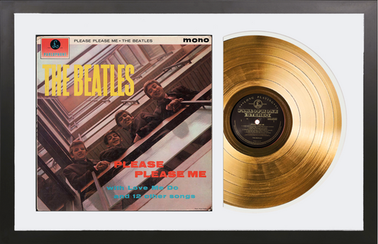 The Beatles - Please Please Me - 14K Gold Framed Album