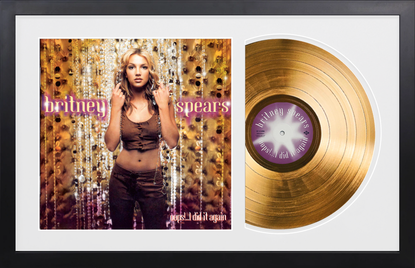 Britney Spears - Oops!... I Did it Again - 14K Gold Plated Vinyl