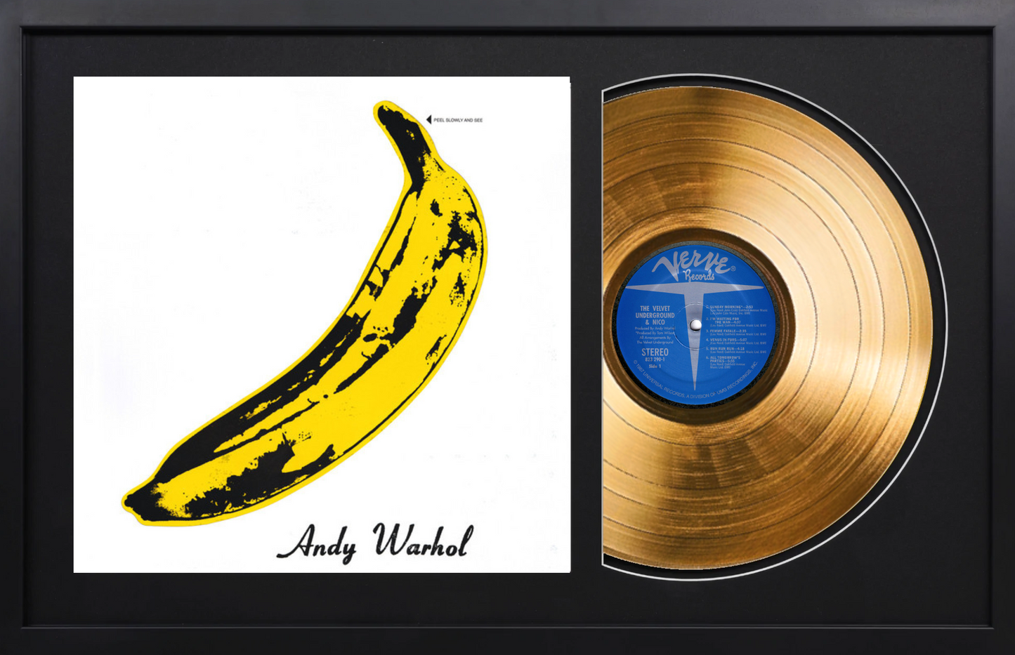 The Velvet Underground & Nico - The Velvet Underground & Nico  - 14K Gold Framed Album
