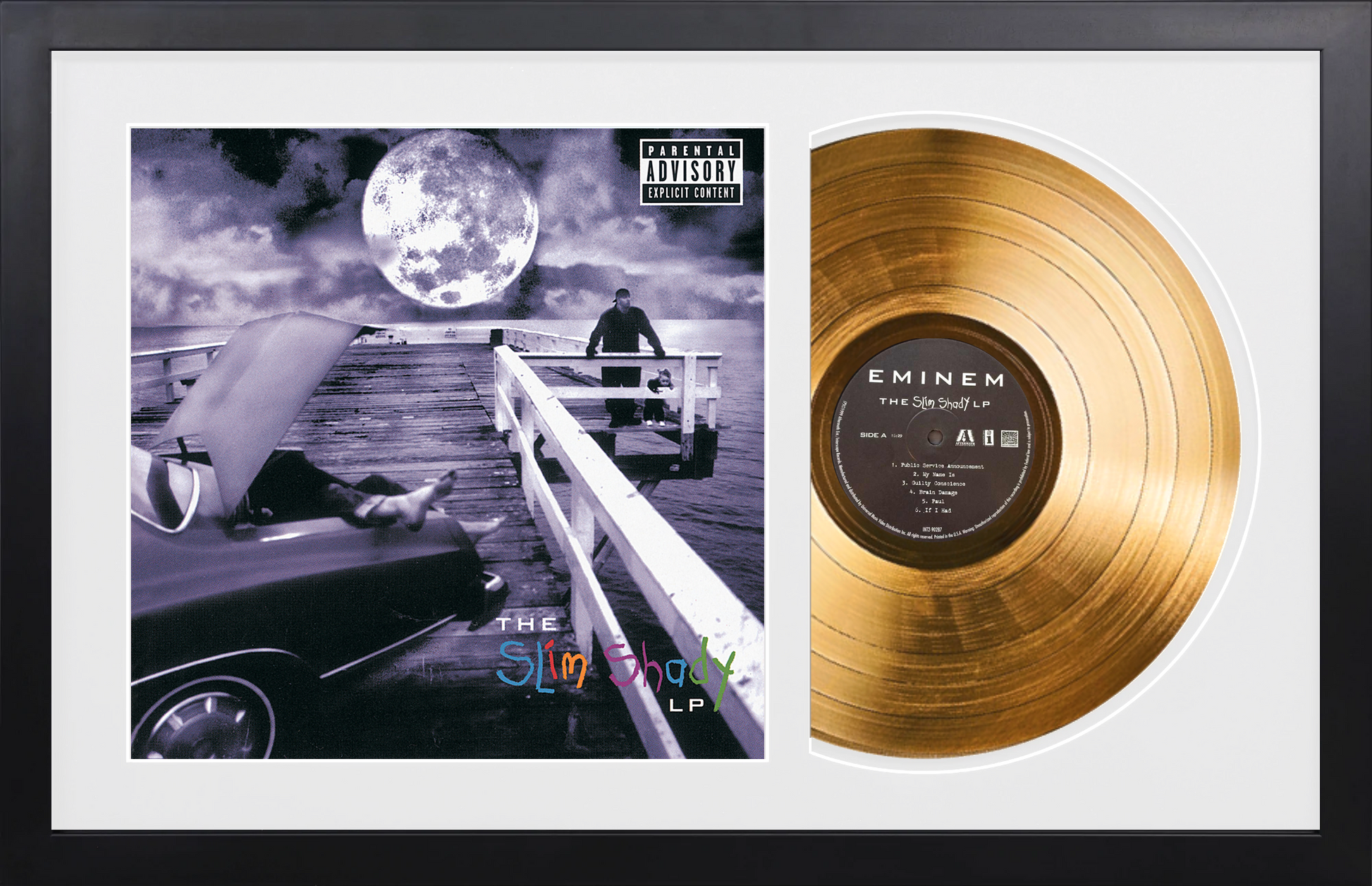 Eminem - Slim Shady - 14K Gold Plated, Limited Edition Album – Gold Records  USA