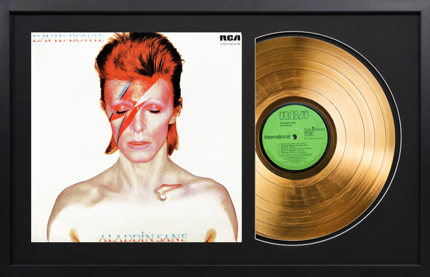David Bowie - Aladdin Sane - 14K Gold Plated Vinyl