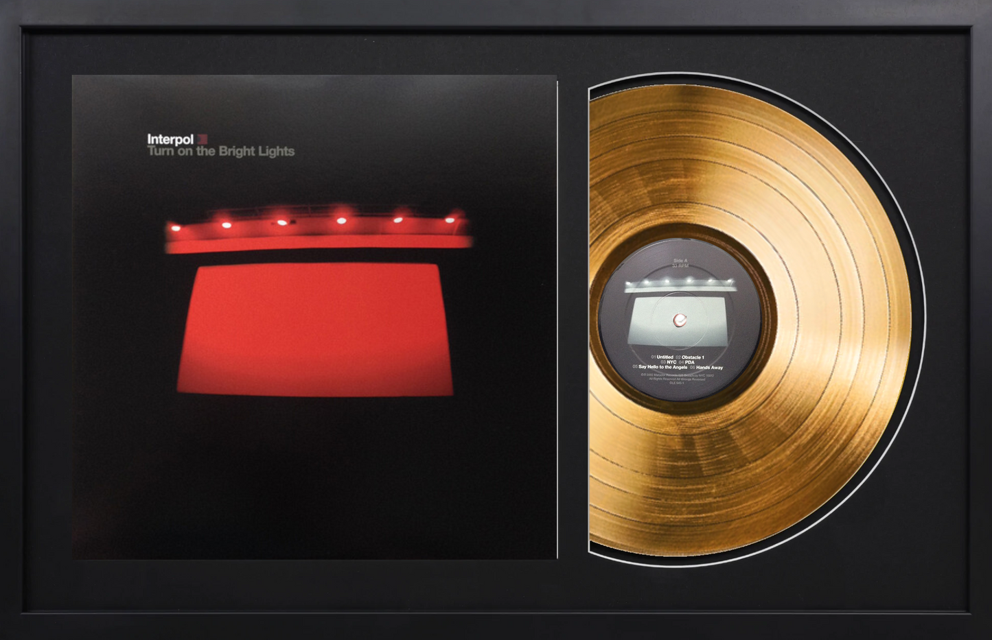 Interpol - Turn on the Bright Lights - Limited Edition - 14K Gold Album